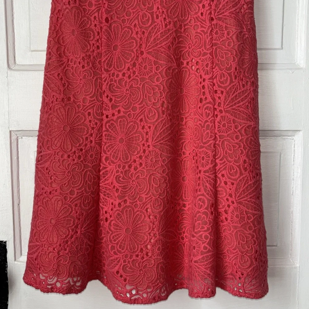LILY PULITZER STRAPLESS EMBROIDERED LACE MINI DRESS - Picture 4 of 9